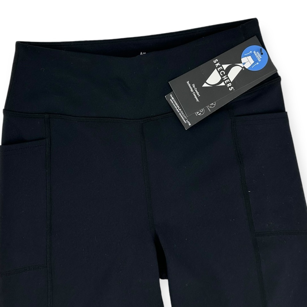 SKECHERS NWT GOWALK Size S High-Waisted Crop Pant Legging with Pockets - Picture 4 of 10